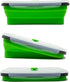 Set of 4 Collapsible Silicone Food Storage Container, Leftover Meal box For Kitchen, Bento Lunch Boxes, BPA Free, Microwave, Dishwasher and Freezer Safe. Foldable Design Saves Your Space.