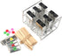 Yaekoo Set of 6 Stainless Steel Popsicle Mold and Rack Set - Homemade Ice Treat Makerwith 50 Wooden Sticks and 6 Silicone Seals and Bonus Cleaning Brush