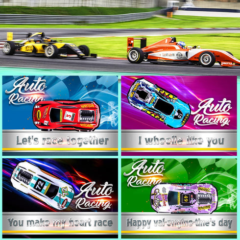 26 Packs Pull Back Cars Valentines Day Gifts Cards for Kids Classroom Gifts for Students School Exchange Valentines Gifts Party Favors for Boys Girls Diecast Toy Cars for Toddlers Children Mini Cars