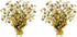 Beistle 2 Piece Metallic Plastic Gold Gleam N Burst 50th Wedding Anniversary Centerpiece Birthday Party Table Decorations, 15"