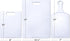 Farberware Plastic Cutting Board, Set of 3 with Paddle, White