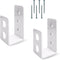 SecurityMan Heavy Duty 2x4 Door Barricade Brackets - Kick Proof Up to 700lbs, Install in Minutes -(2pc) Thick 3.5mm Iron Metal U Bracket | Rust Proof - Gate Bar Holder for Indoor/Outdoor Door Security