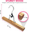 NeaTory Pants Hangers with Clips - Wardrobe Space Saving Heavy Duty Padded Non Slip Multifunctional Wooden Hangers for Pants Jeans Slack Dress Skirt Coat Sweaters Laundry 10 Per Set Pant Hangers