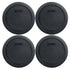 Pyrex 7201-PC 4 Cup Round Storage Cover for Glass Bowls (4, Black) (FBA_7201-PC)