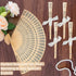 30pcs Sandalwood Foldable Hand Fans, Wedding Fans for Guests Bulk, Handheld Wooden Fans for Women, Hand Held Fans for Wedding, DIY Decorative Folding Fans for Party Decoration Baby Bridal Shower Gifts