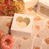 Ghilia 85pcs 4x4x2.5 Inches White Cake Boxes, Bakery Boxes with Window, Small Pastry Boxes, Cupcake Boxes, Gift Boxes for Candy, Chocolate, Donuts, Fruits and Party.