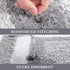 KMAT Bathroom Rugs Bath Mat,Non-Slip Fluffy Soft Plush Microfiber Bath Rugs, Machine Washable Quick Dry Shaggy Shower Carpet Rug for Bathroom, Tub and Shower,Grey,32"x20"