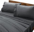 Bedsure Full Size Sheet Sets Grey - Soft 1800 Bedding Microfiber Sheets Full Size Bed, 4 Pieces Bed Sheets Full