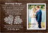 Buecasa Wedding Signs Marriage Prayer Picture Frame 5x7 Inches - Home Wedding Gifts Bedroom Decor for Couples - Marriage gifts for Women Bride to Be