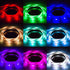 SUMAITEC Waterproof LED RGB Strip Lights with Battery Box, Multi-Color with Remote Control, Battery Powered, Length to Select: 50cm/ 1m/ 2m, for Home and Outdoor