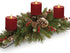 Kitch Aroma D 3.15" H 3.15" Set of 3 Red Flameless Candles Flickering Candles Burgundy Red Color Decorative Battery Flameless Candle Classic Real Wax Pillar with Dancing LED Flame with Remote Control