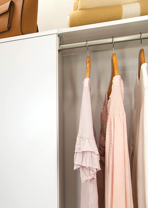 ClosetMaid SuiteSymphony Starter Tower Kit, Top Shelf Support, Pure White
