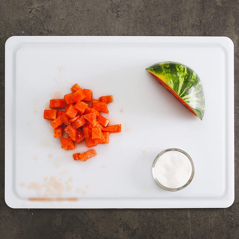 Dexas NSF Polysafe Pastry/Cutting Board with Well, 15 by 20 inches, White