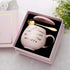 Oyiyou 2021 Graduation and Congratulations Gifts for Her - She Believed she could So She Did - Presents for College Nurse Graduated Women - Pink Marble Ceramic Coffee Mug 14oz and Coaster