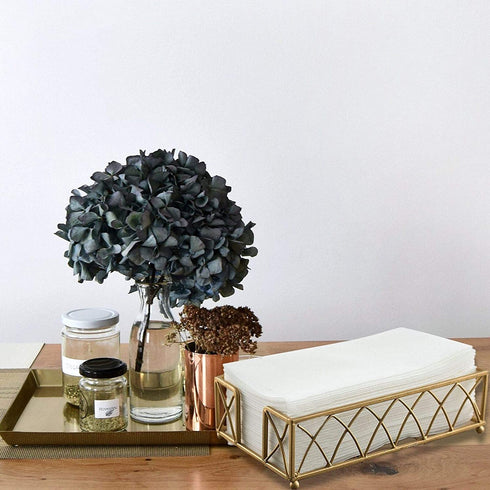 100 Count Luxury Linen Feel Disposable Guest Hand Towels in Bulk, Soft & Absorbent Cloth Like Paper Napkin for Bathroom, Kitchen, Weddings, Parties, Dinners or Events, White by eDayDeal