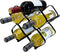 Wine Racks 6 Bottles Wine Bottle Holder, Countertop or Wall Mounted for Wine Storage, Hanging Wine Storage Shelf, Black Metal Wine Rack Bottles Holder Organizer for Bar, Kitchen, Cabinet, Pantry