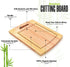 Utopia Kitchen 3 Piece Bamboo Cutting Boards with Juice Grooves - BPA Free - Eco-friendly - Natural Organic Bamboo Chopping Boards for Vegetables, Meat and Cheese