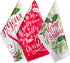 DII Christmas Fun Collection Printed Dishtowel Set, 18x28, Printed Holly, 3 Piece