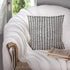 TOMWISH Decor Pillow Covers,2 Packs Hidden Zippered 18X18Inch Black on White Sketch Herringbone Pattern Decor Throw Cotton Pillow Case Cushion Cover for Home Decor