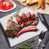 Extra Large Cutting Board, 14" Plastic Cutting Board for Kitchen Dishwasher Chopping Board with Juice Grooves Kitchen Cutting Board with Easy Grip Handle, Clear and Black,L, Kikcoin