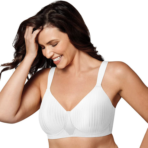 Playtex Women's Wireless Bra, Secrets Perfectly Smooth Wirefree Bra, Full Coverage, US4707