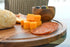 roro Acacia Round Wood Trivet / Charger with Groove (13 Inch x 1, Acacia Brown)
