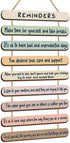 Mental Health Reminders Wall Decors Wooden Hanging Wall Art Counseling Room Decor Positive Psychology Affirmations Feelings Wall Pediments for Home Counseling Office Students Dorm Classroom