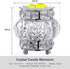 MAXWINER Electric Wax Melt Warmer Wrought Iron Crystal Oil Burner for Home, Living Room, Bedroom, Kitchen, SPA, Office (Silver)