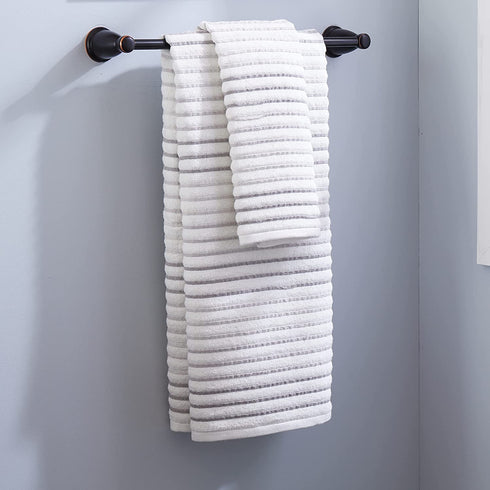 SKL Home by Saturday Knight Ltd. Tie Dye Stripe 2-Piece Hand Towel Set, Gray