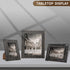 Farmhouse Picture Frames 5x7 - Solid Wood Black Rustic Finished With High Definition Glass Vertically Or Horizontally For Tabletop Display And Wall Hanging (Pack Of 2)
