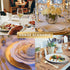 N9R 100Pcs Gold Plastic Forks, Solid, Durable and Heavy Duty Plastic Forks, Perfect Utensils for Parties, Weddings