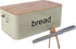 LifeSmart Bread Box Cutting Board and Bread Accessories- Bamboo - 12.5 inches by 6.5 inches by 4 inches - Includes Bonus Bread Knife and Bamboo Toast Tongs