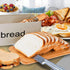 LifeSmart Bread Box Cutting Board and Bread Accessories- Bamboo - 12.5 inches by 6.5 inches by 4 inches - Includes Bonus Bread Knife and Bamboo Toast Tongs