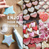 Cookie Decorating Supplies Kit 82Pcs With Storage Box, Sugar Cookies Turntable Set With 6 Piping Tips and Bags, Scribe Needle, Brush, Ideal Beginner Decorator Lover Kids Gift Holiday Easter Valentine