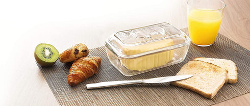 Luminarc Cow Butter Dish, Set of 1, Lid, 1, Clear