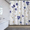 Cedriel Cornflower/Daisy Shower Curtain, Spring Blooming Blue and White Floral Pattern, Polyester Fabric, Waterproof Washable No-Fading with 12Hooks