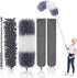 Dusters for Cleaning, Extendable Microfiber Duster with Extension Pole 30 to 100 Inches, Reusable Bendable Dusters Long Feather Duster Kit for Cleaning High Ceiling Fan, Lamp, Furniture, Blinds, Car