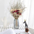 XYXCMOR Natural Dried Flowers Bouquet Real Touch Dried Roses with Stems Dried Baby's Breath Flowers with Dried Lavender Bundles for Wedding Home Farmhouse Table Centerpieces Vase Filler Decor