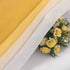DWCN Yellow Ombre Sheer Curtains - Faux Linen Gradient Semi Voile Grommet Top Bedroom and Living Room Curtains, Set of 2 Window Curtain Panels, 52 x 84 Inches Long