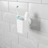 Umbra Flex Sure-Lock Toothbrush Holder, Bathroom Storage Tumbler, Cup for Toothpaste, Combs and Makeup Brushes - Attaches to Glass Panes, Mirrors and Tiles with SureLock Technology, No Drilling, White