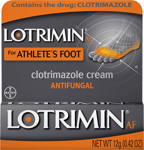 Lotrimin AF Cream for Athlete's Foot, Clotrimazole 1% Antifungal Treatment, Clinically Proven Effective Antifungal Treatment of Most AF, Jock Itch and Ringworm, Cream, .42 Ounce (12 Grams)