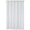 Amazon Basics Fabric Shower Curtain with Grommets and Hooks - 72 x 72 Inch, Gray Art Deco