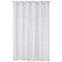 Amazon Basics Fabric Shower Curtain with Grommets and Hooks - 72 x 72 Inch, Gray Art Deco