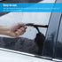 10 Shower Squeegee, Premium Stainless Steel Shower Squeegee for Glass Doors, Bathroom, Window and Car Glass, All-Purpose Bathroom Squeegee for Shower Glass Door with Suction Cup Hook & Rubber Blade