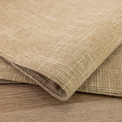 Kevin Textile Burlap Linen Placemats Set of 4 Heat Resistant Dining Table Place Mats Washable Kitchen Table Mats, 13 x19 inches, Cream Beige