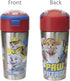 Zak Designs Paw Patrol Durable Stainless Steel Straw Bottle with Push-Button Flip Lid Vacuum Insulation Keeps Drinks Cold, BPA Free(1 PC), 12oz