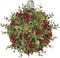 Ganz Kissing Krystal 8" Large Kissball Ornament Red Mistletoe Plastic
