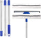 ITTAR Window Squeegee Cleaning Tools, 2 in 1 Window Washing Squeegee with Extension Pole 58'' Long Handle for Window Shower Glass Door Household Tool