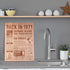 51th Birthday Gift Large Wooden Chopping Board with Laser-Engraved Back in 1971 Newspaper Poster, Party Decorations Supplies