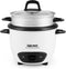 Aroma Housewares 6-Cup (Cooked) (3-Cup Uncooked) Pot Style Rice Cooker and Food Steamer (ARC-743-1NG), White